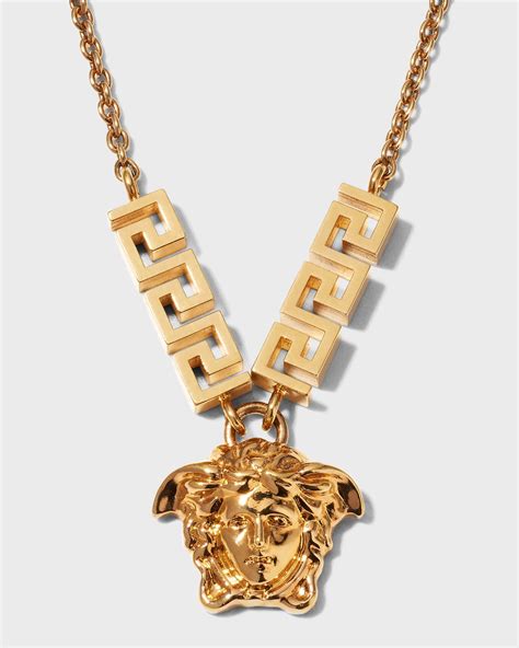 versace diamond shaped medusa pendant|medusa pendant necklace black.